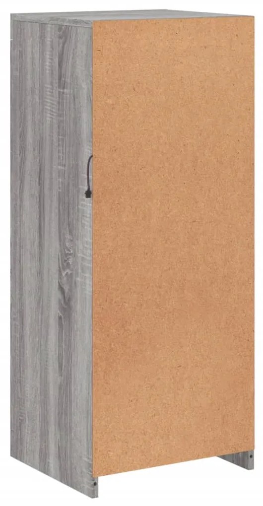 Aparador com luzes LED 41x37x100 cm cinzento sonoma