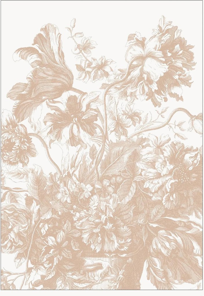 Papel de parede Engraved Flowes