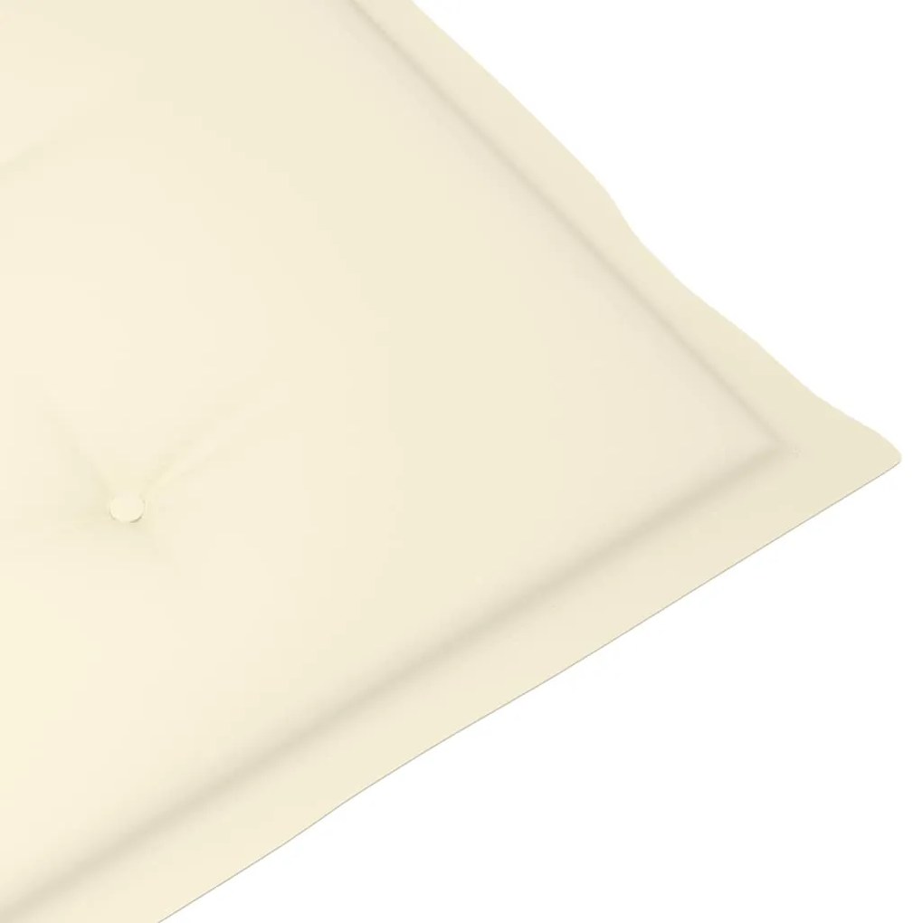 Cadeiras de jardim dobráveis c/ almofadões 3 pcs acácia maciça