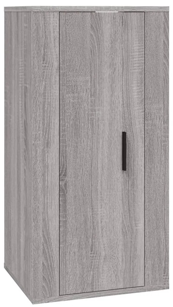 Conjunto móveis de TV 4 pcs madeira processada sonoma cinza