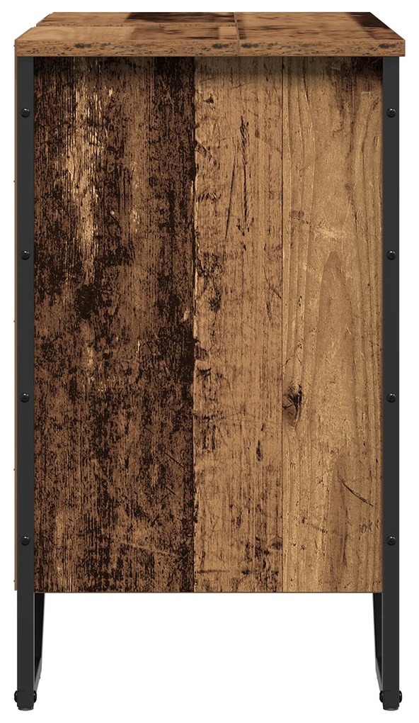 Armário de Pia Madeira Velha 60x35x60 cm Madeira de Engenharia