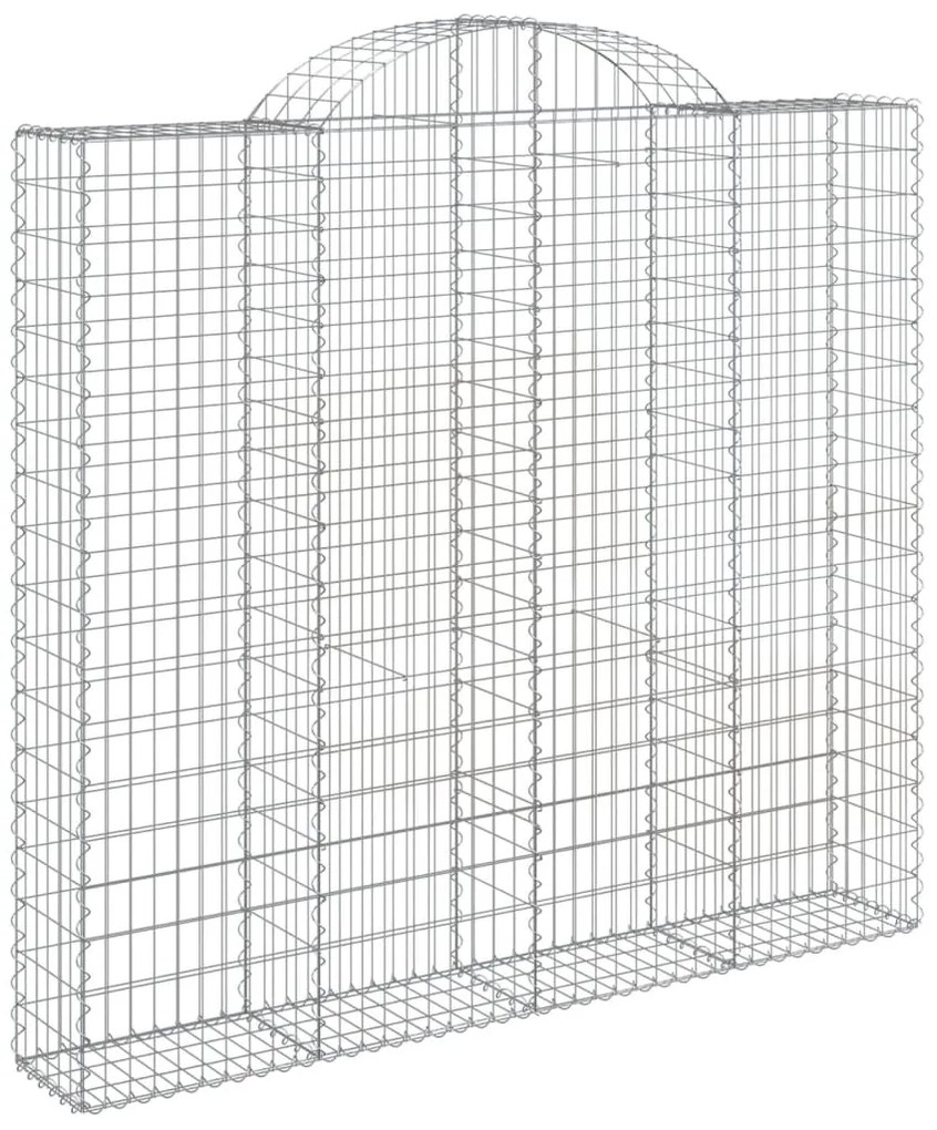 Cestos gabião arqueados 6pcs 200x30x180/200cm ferro galvanizado