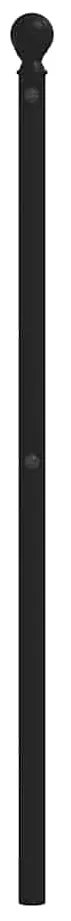 Cabeceira de cama 180 cm metal preto