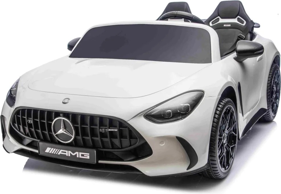Carro elétrico para Crianças 24V, 2 Lugares, 4x4  Mercedes-Benz GT63 AMG, Rodas de espuma EVA, assento Couro ecológico Branco
