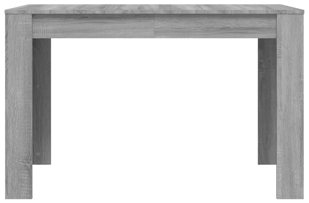 Mesa de jantar 120x60x76 cm derivados de madeira cinza sonoma