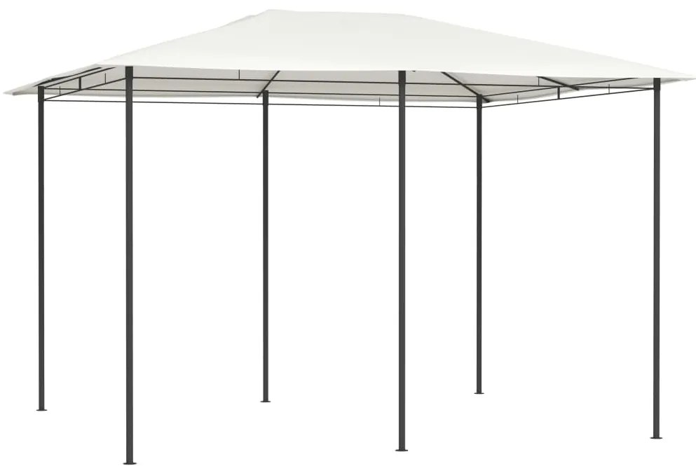 vidaXL Gazebo 3x4x2,6 m 160 g/m² cor creme