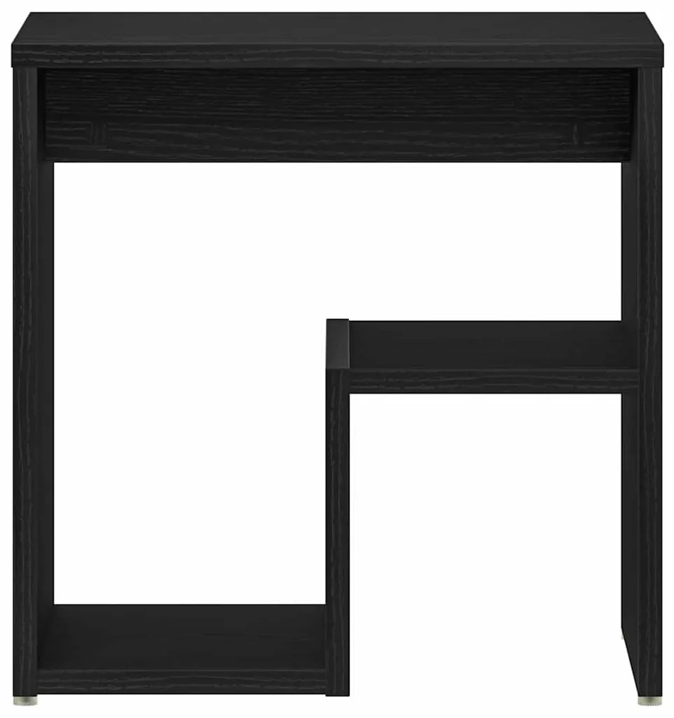 Criados-mudos 2 unid Carvalho Preto 40x30x40 cm MDF