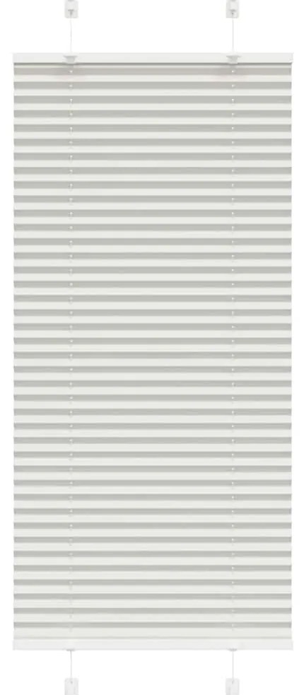 vidaXL Cinzento Luz Plissada Cega 60x100 cm Largura Tecido 59,4 cm