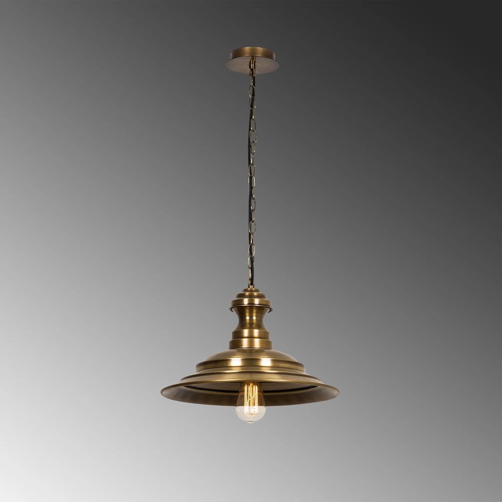 Candeeiro de Teto Sivani – Vintage – Diâmetro 39 cm, Altura 115 cm
