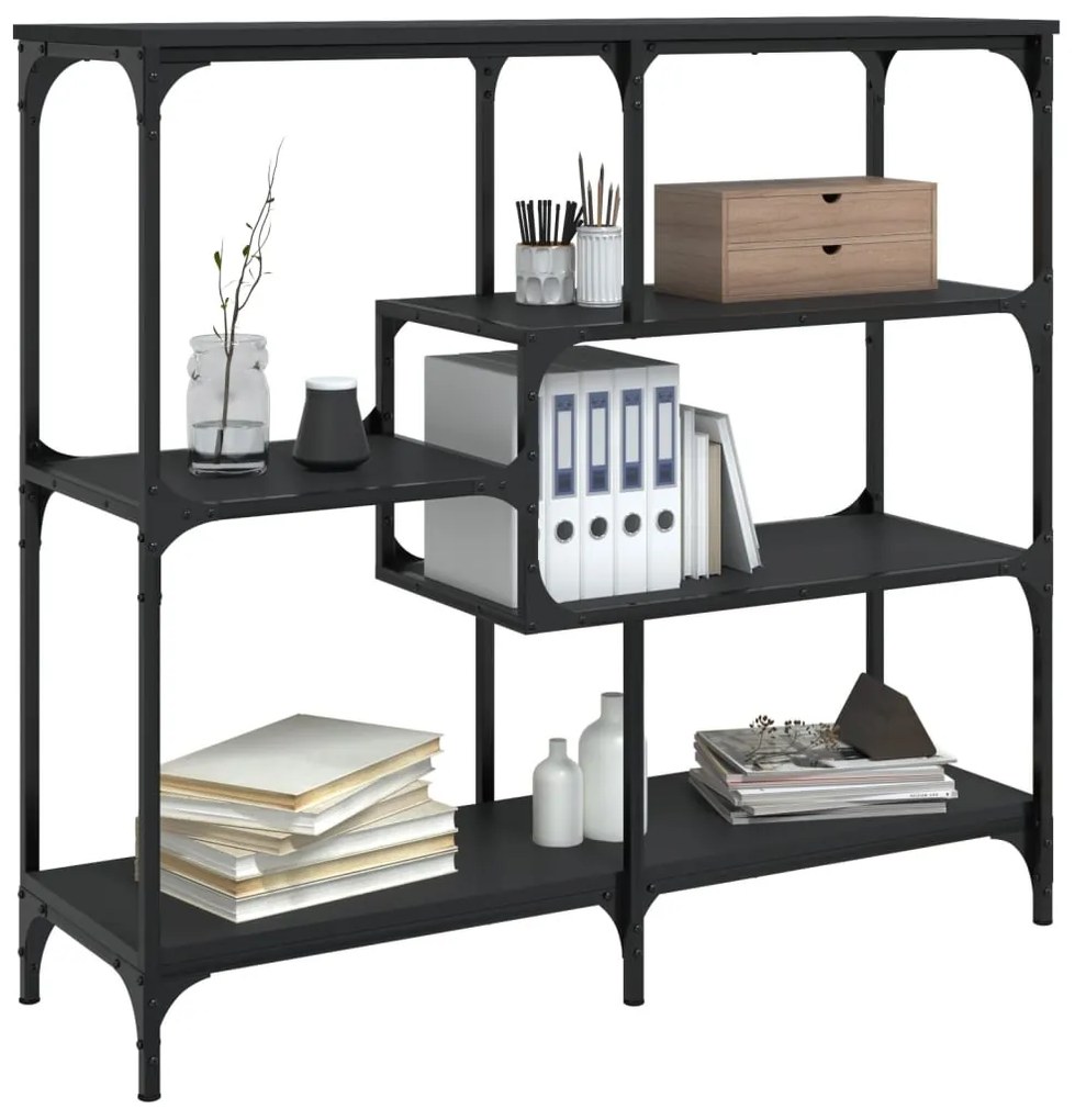 Mesa consola 103x32x95 cm derivados de madeira preto