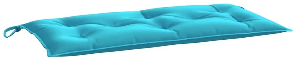 Almofadão p/ banco de jardim 110x50x7 cm tecido turquesa