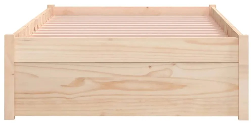 Estrutura cama pequena solteiro 75x190 cm madeira maciça
