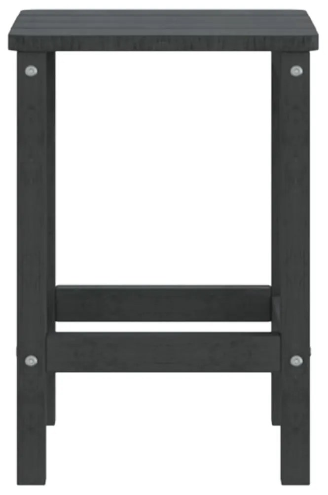 Mesa de jardim Adirondack 38x38x46 cm PEAD antracite