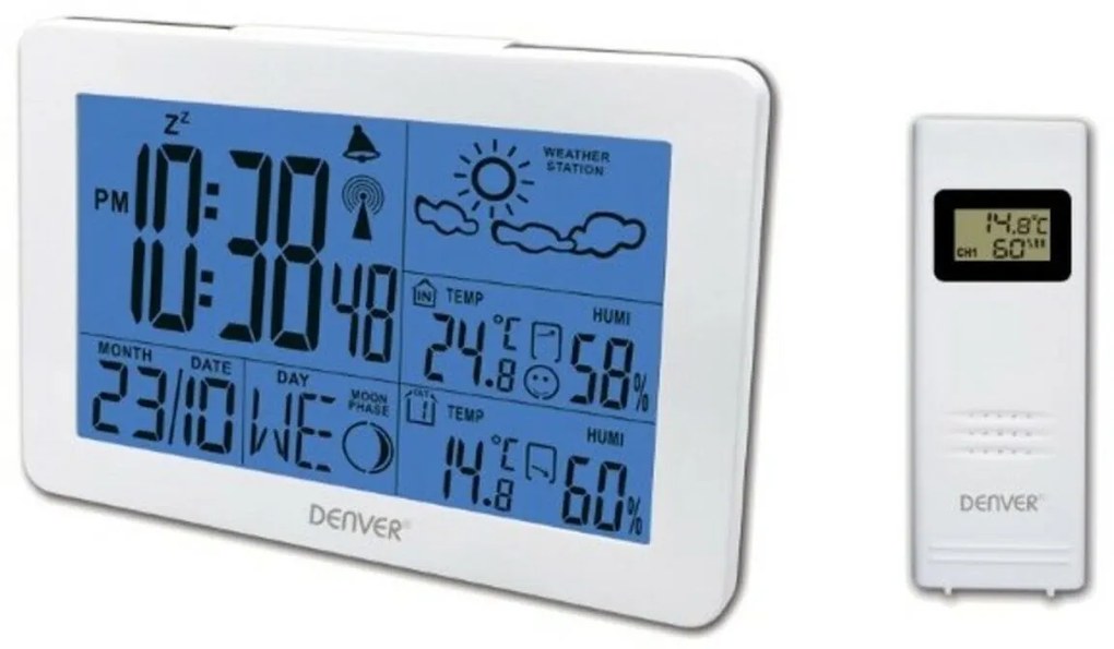 Estação Meteorológica Multifunções Denver Electronics WS-530 Branco