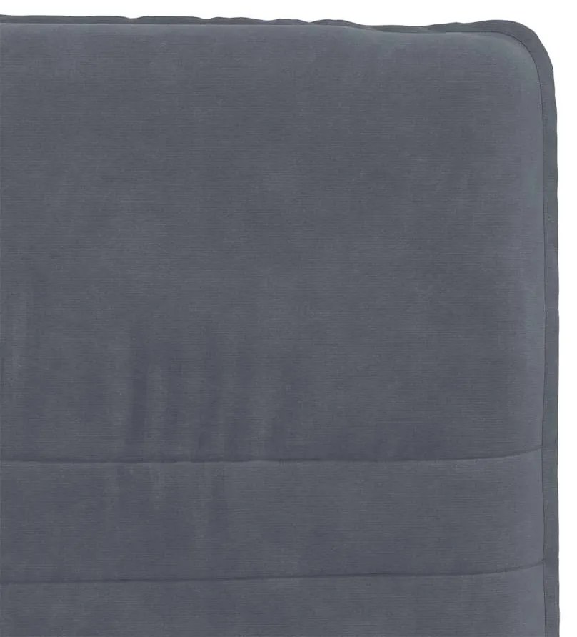 Cadeiras de jantar 2 pcs veludo cinzento-escuro