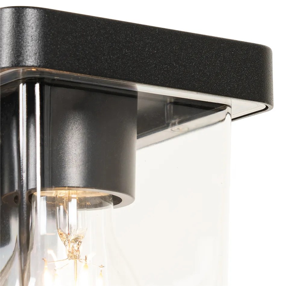 Candeeiro de pé exterior moderno preto 60 cm IP54 - Chimay Moderno