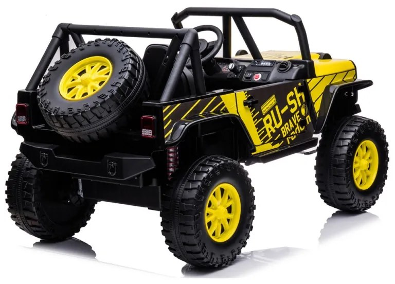 BUGGY RALLY 2 LUGARES CARRO ELÉTRICO INFANTIL 24V AMARELO