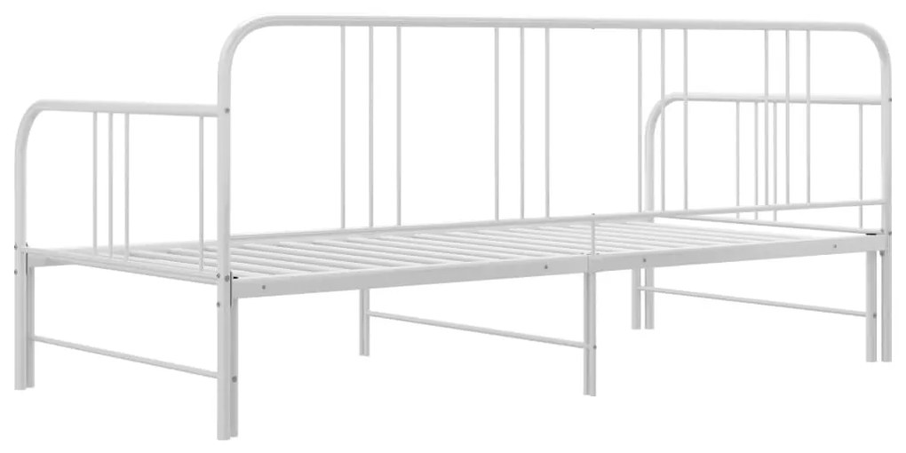 Estrutura sofá-cama de puxar 90x200 cm metal branco