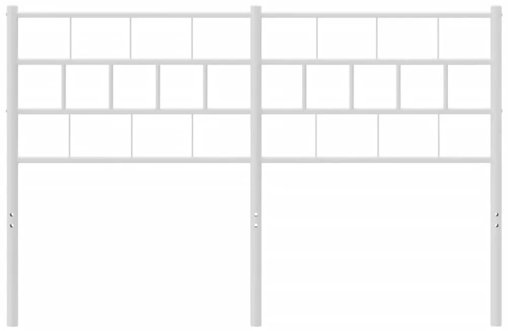 Cabeceira de cama 120 cm metal branco