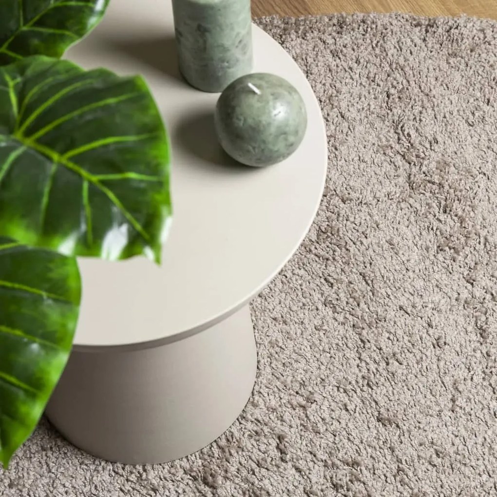 Tapete shaggy de pelo alto PAMPLONA 120x170 cm bege
