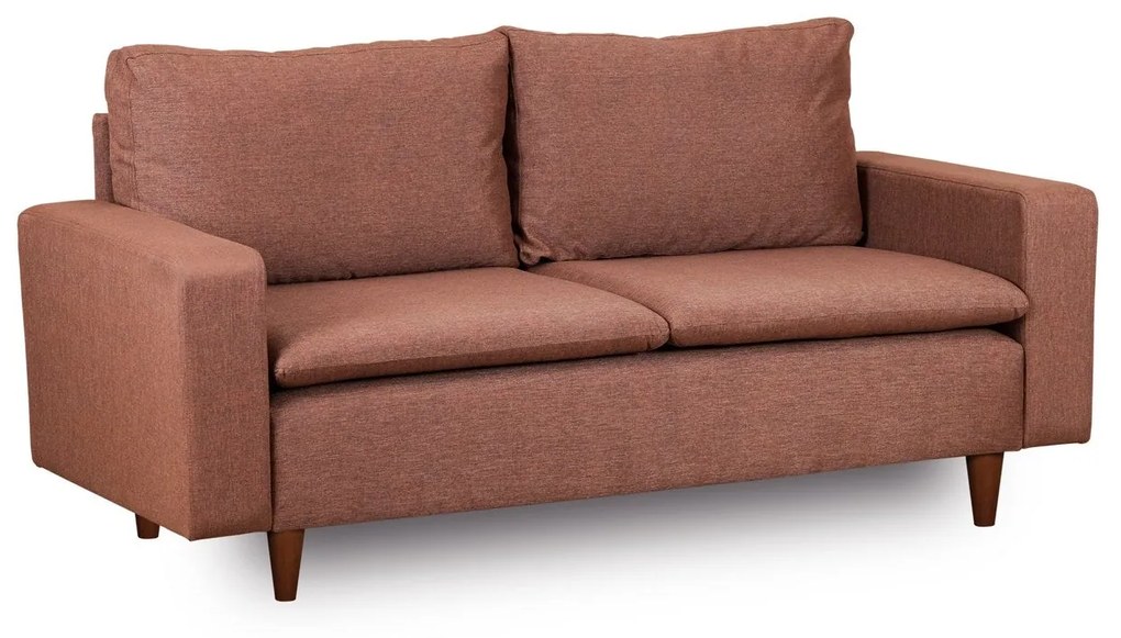 Sofá de 2 Lugares Pafu Lungo — Castanho - 180x52x75 cm - Design Modern