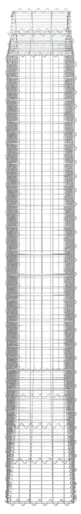Cestos gabião arqueados 2pcs 200x30x200/220cm ferro galvanizado