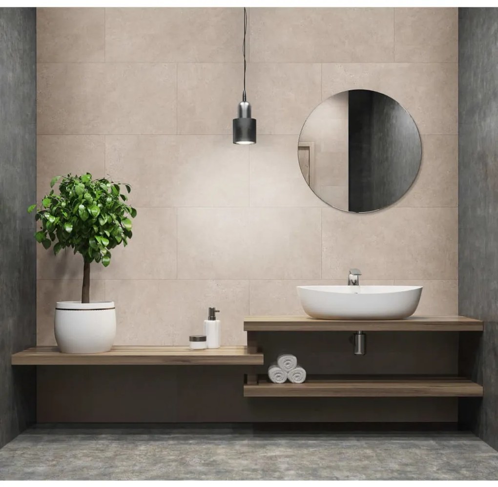 431017 Grosfillex Ladrilho revest. parede Gx Wall+ 5pcs 45x90cm ardósia creme