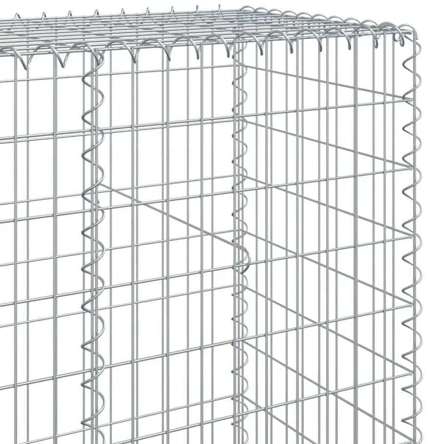 Cesto gabião com cobertura 500x50x200 cm ferro galvanizado