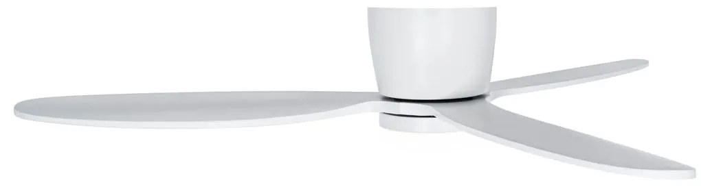 Ventilador de teto inteligente branco com LED e comando remoto - Sofio Design