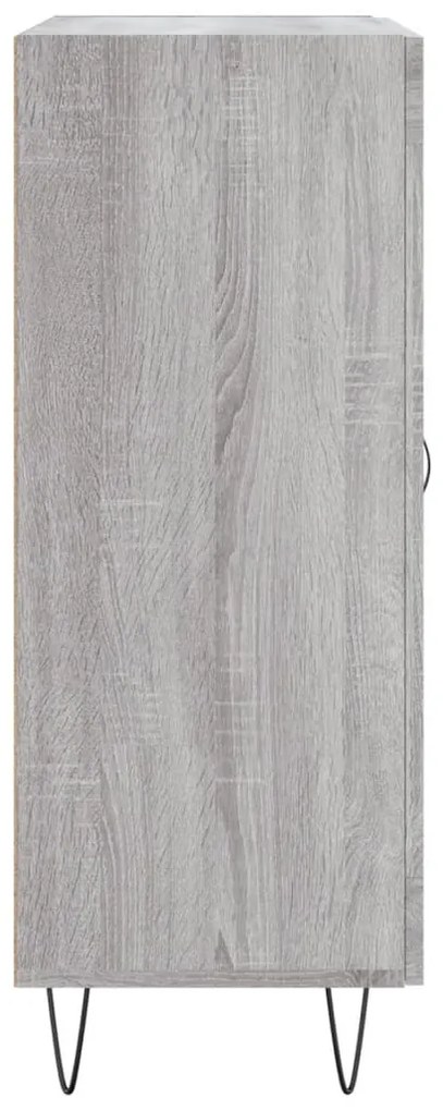 Aparador 69,5x34x90 cm derivados de madeira cinzento sonoma