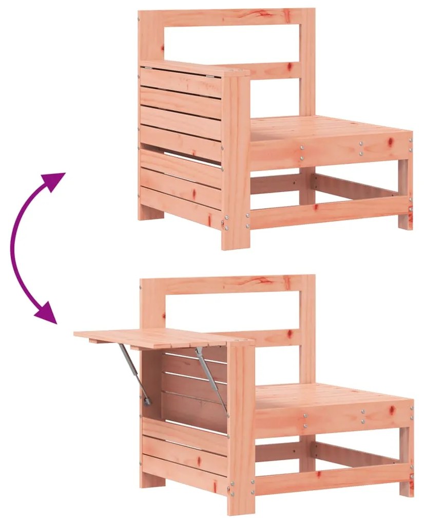 7 pcs conjunto sofás jardim madeira abeto-de-douglas