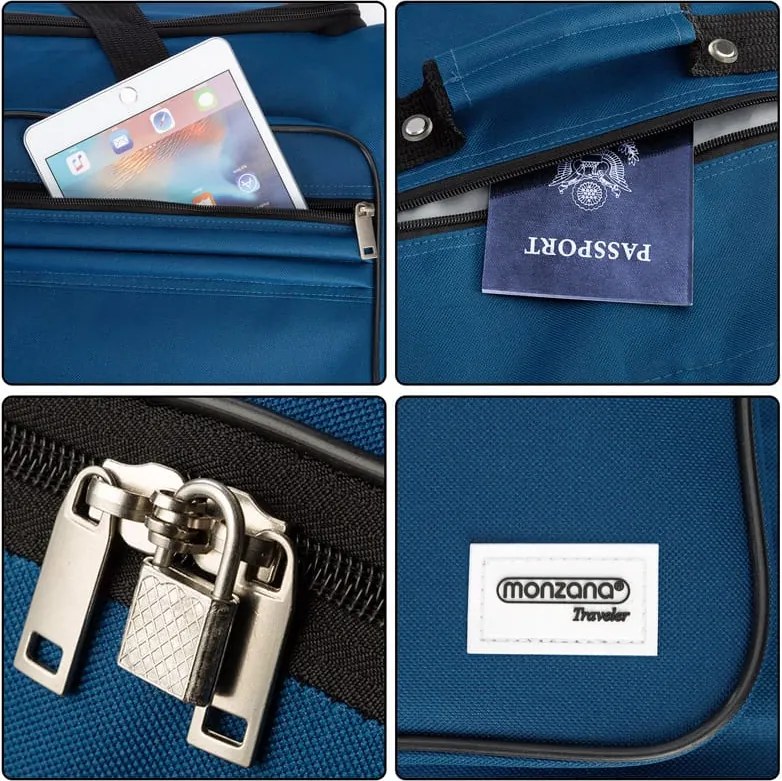 Saco de viagem com rodas XXL 160L  85 x 43 x 44 cm azul
