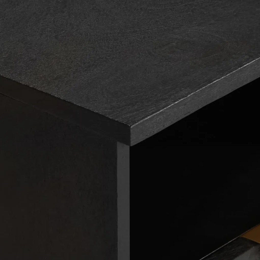 Mesa de cabeceira 40x33x46 cm derivados de madeira preto