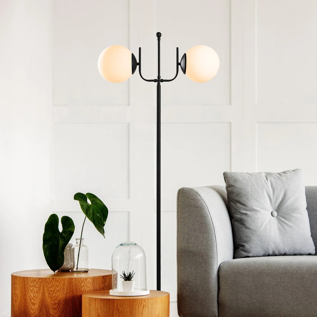 Candeeiro de Pé Antler – Preto – 62 x 30 x 162 cm