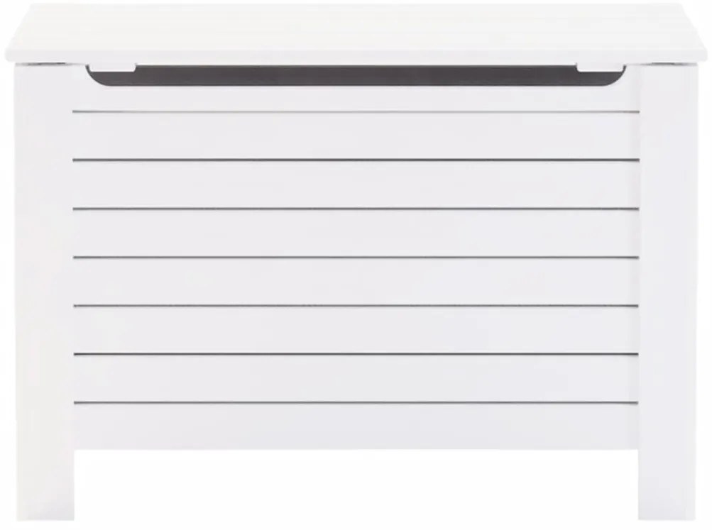 Caixa arrumação c/ tampa RANA 100x49x54 cm pinho maciço branco