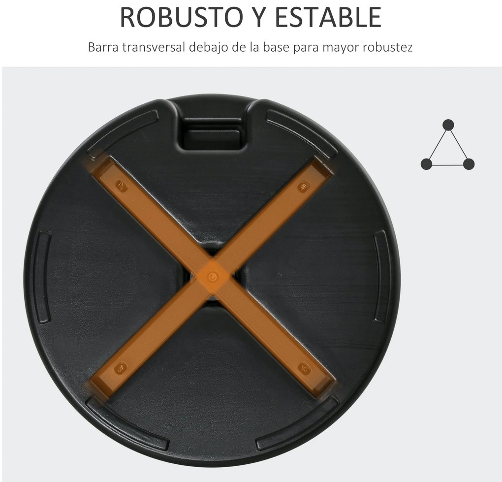 Base para Chapéu de Sol Recarregável com Água 30kg Base Chapéu de Sol