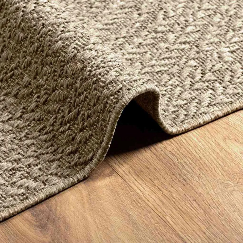 Tapete ZIZUR bege 200x290 cm aspeto de juta interior e exterior