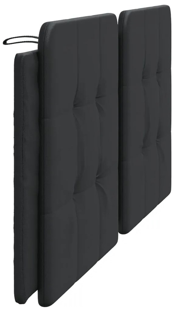 Almofadão de cabeceira 200 cm couro artificial preto