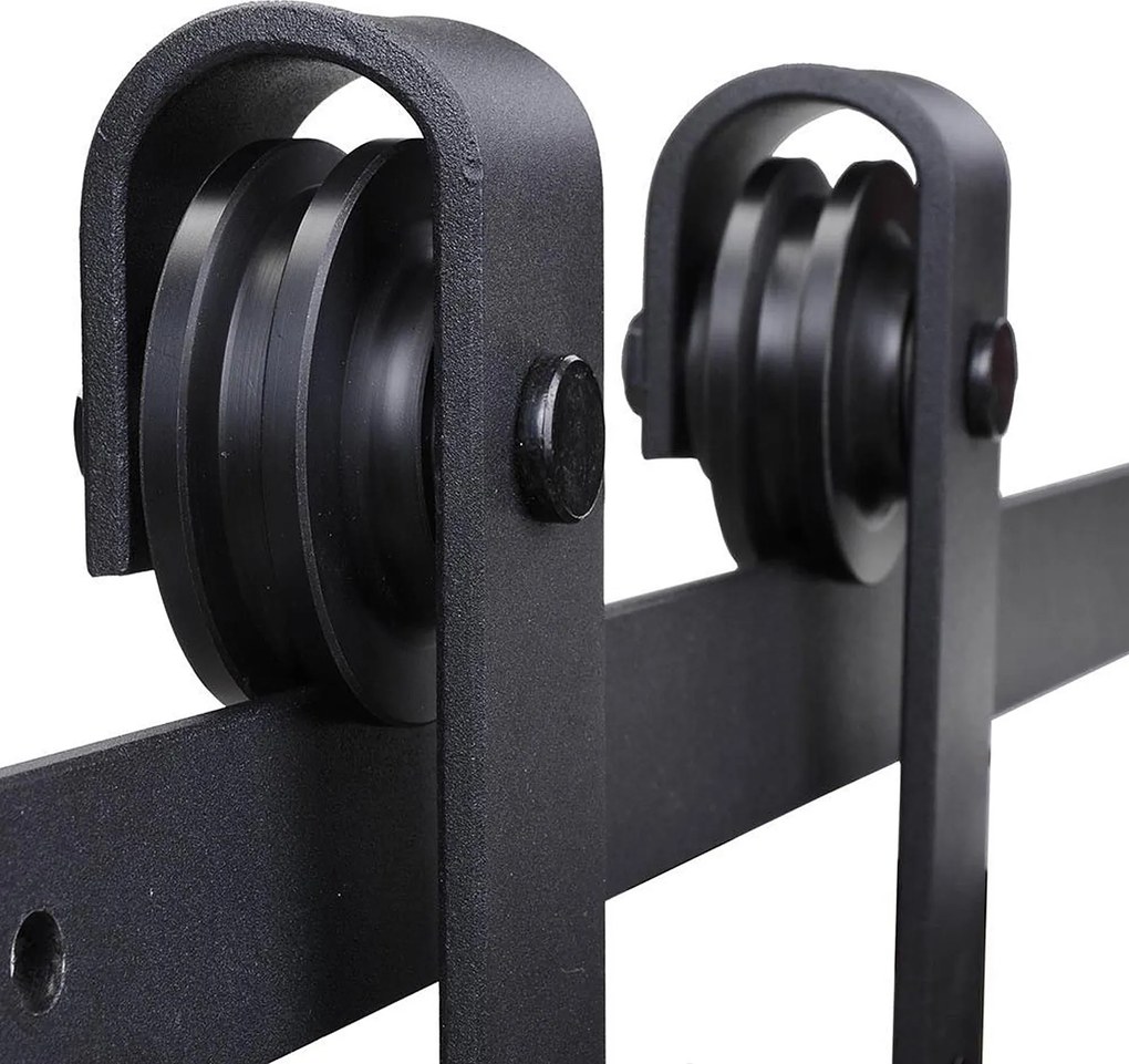 Kit para porta de correr (PORTA NÃO INCLUIDA), sistema de encaixe para portas com espessura de 35-45 mm e largura máxima de 1 m, capacidade de 100 kg,
