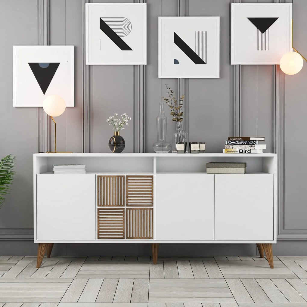Console Milan – Branco – 160 cm x 78 cm x 35 cm