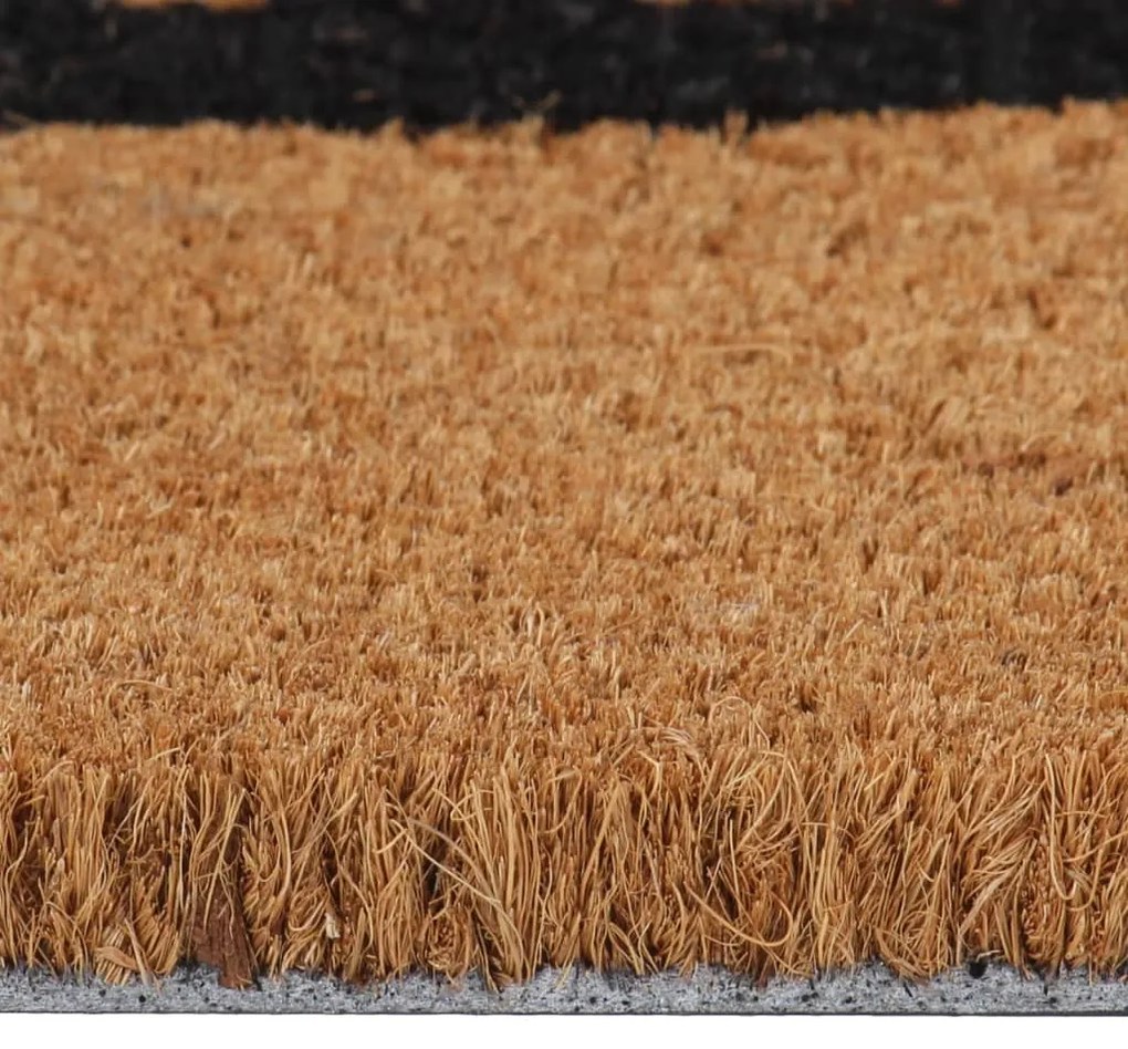 Tapete de porta 45x75 cm fibra de coco tufada natural