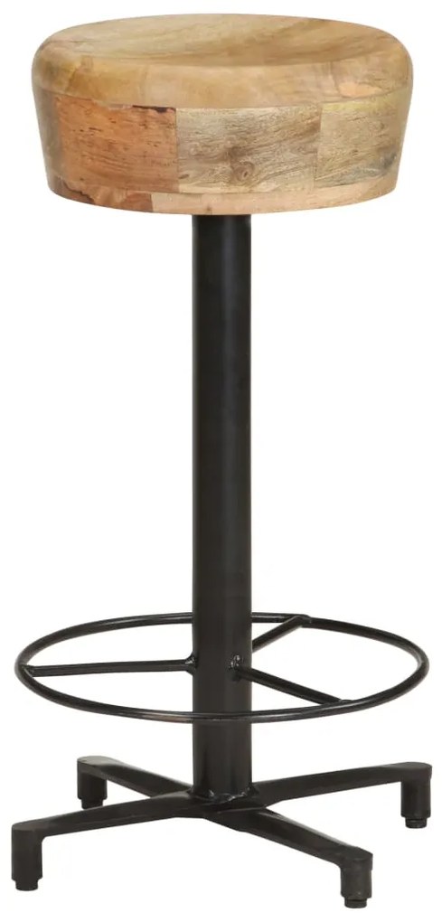 Bancos de bar 2 pcs 66 cm madeira de mangueira maciça