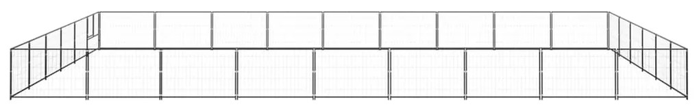 Canil para cães 54 m² aço preto