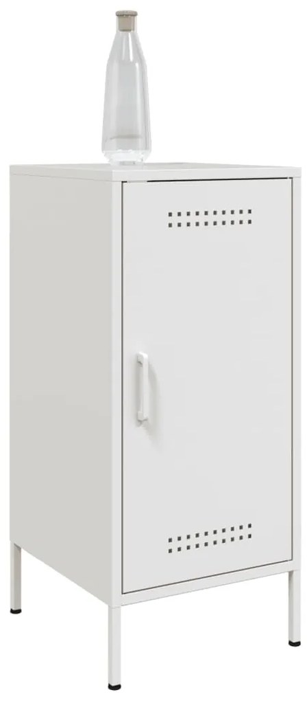 Aparadores 2 pcs 36x39x79 cm aço branco