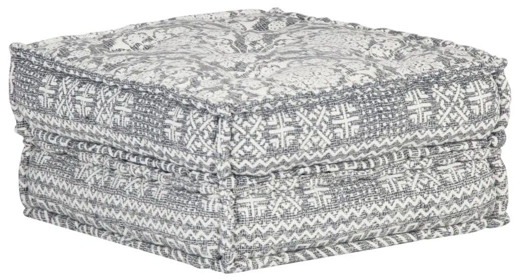 vidaXL Pufe 60x70x36 cm tecido cinzento-claro