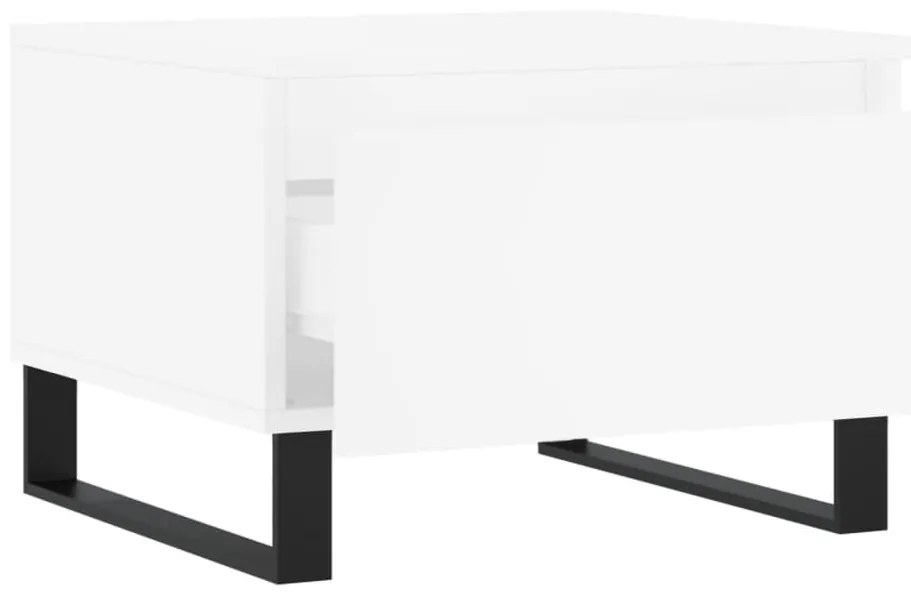 Mesas de centro 2 pcs 50x46x35 cm derivados de madeira branco