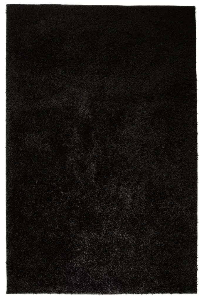 Tapete de divisão shaggy 80x150 cm preto
