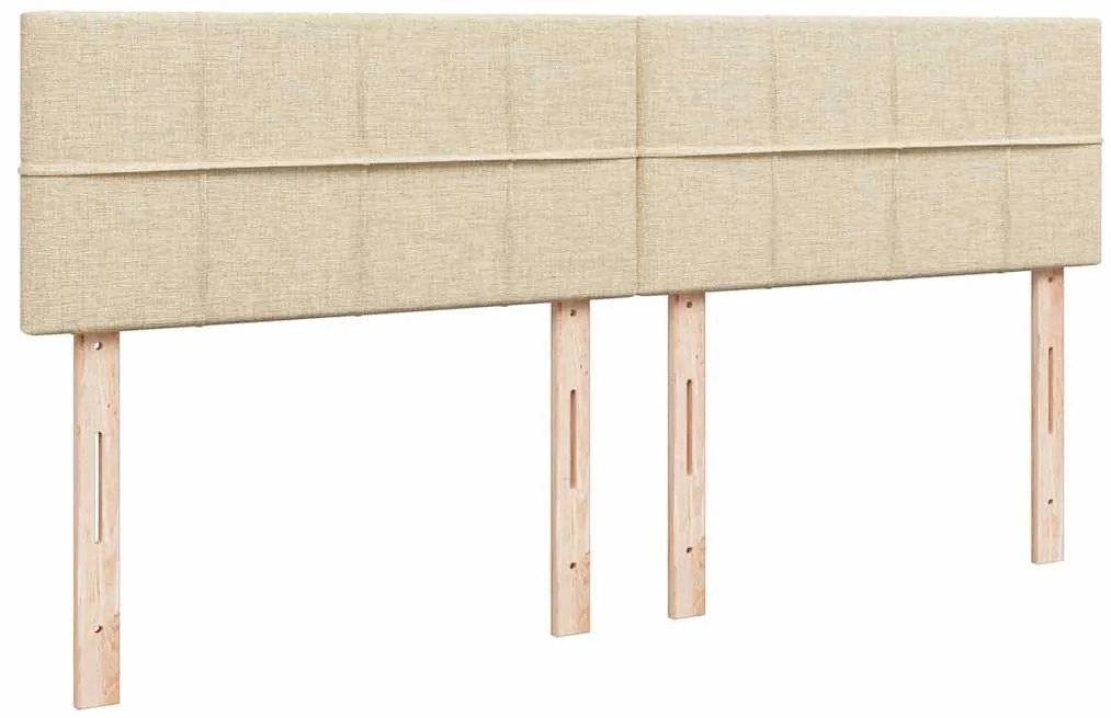 Cama com molas/colchão 180x200 cm tecido cor creme