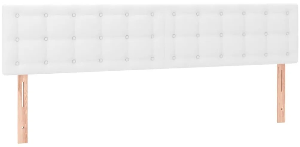 Estrutura de cama sem colchão 120x190cm couro do falso branco