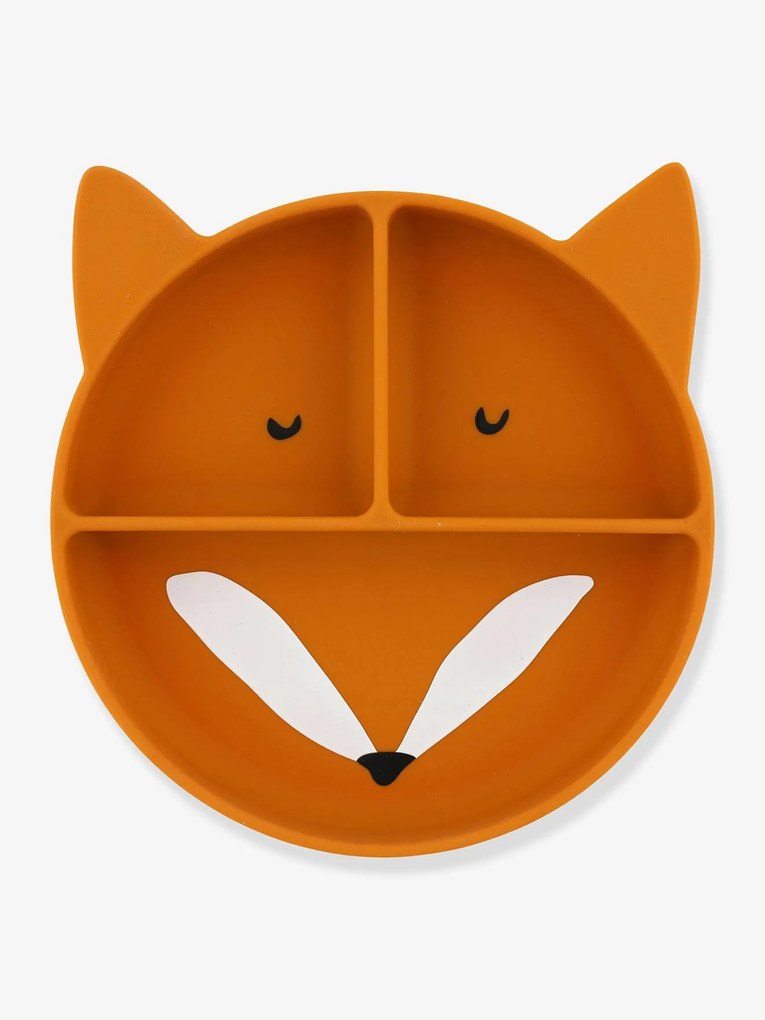 Prato em silicone, com compartimentos, TRIXIE Animal laranja